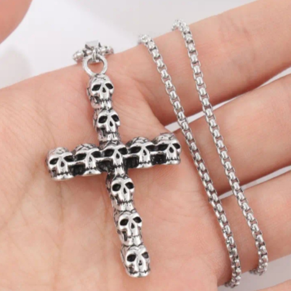Gothic Style Skeleton Pendant Necklace